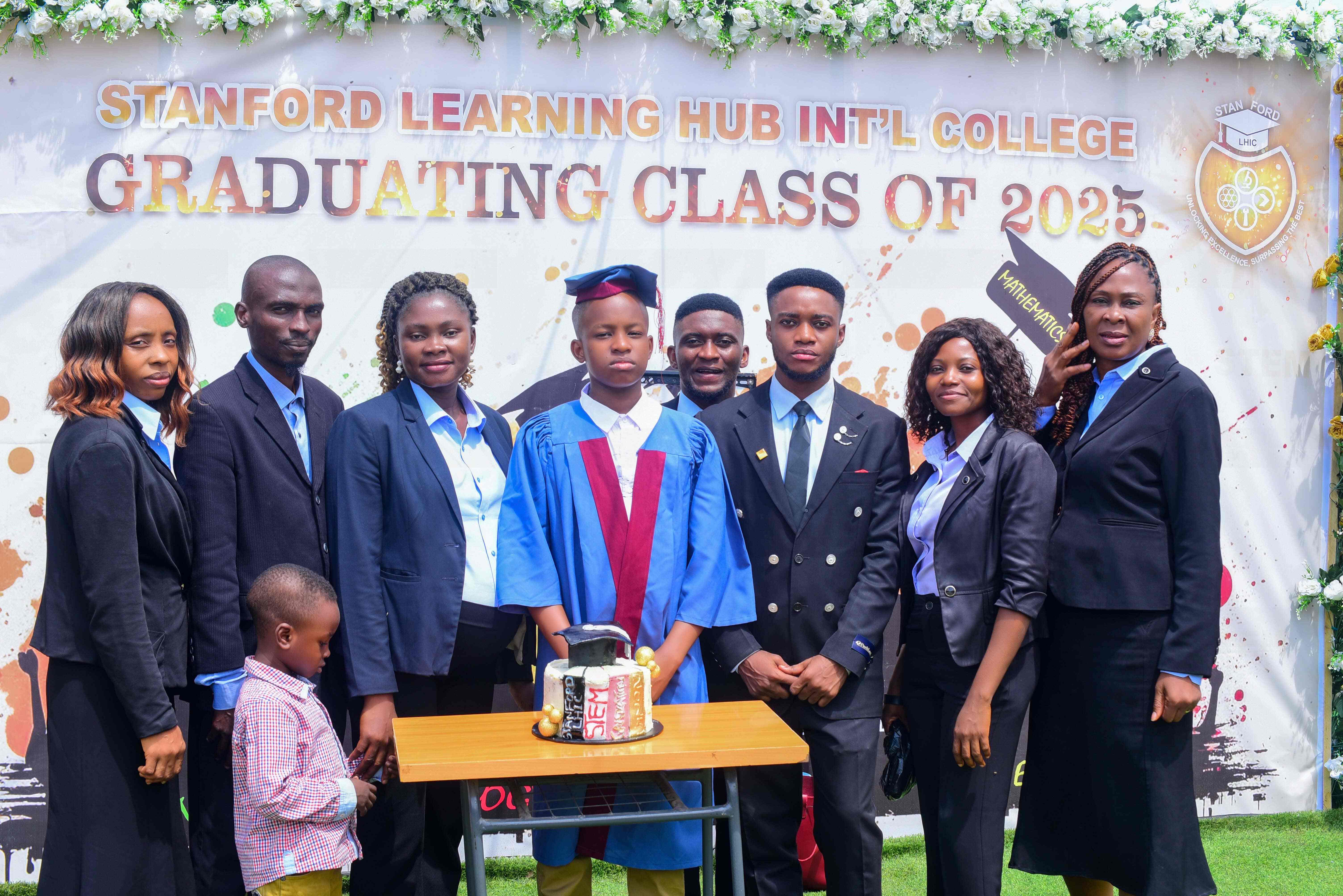 stanford STEM school graduation ceremony with students receiving certificates